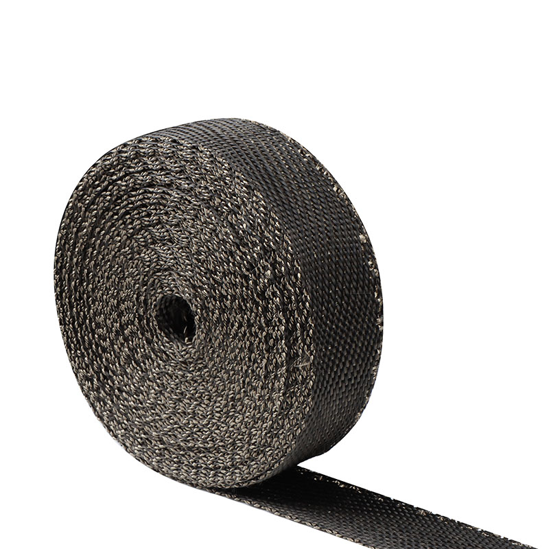 Rivestimento dello scarico misto titanio e nero da 2